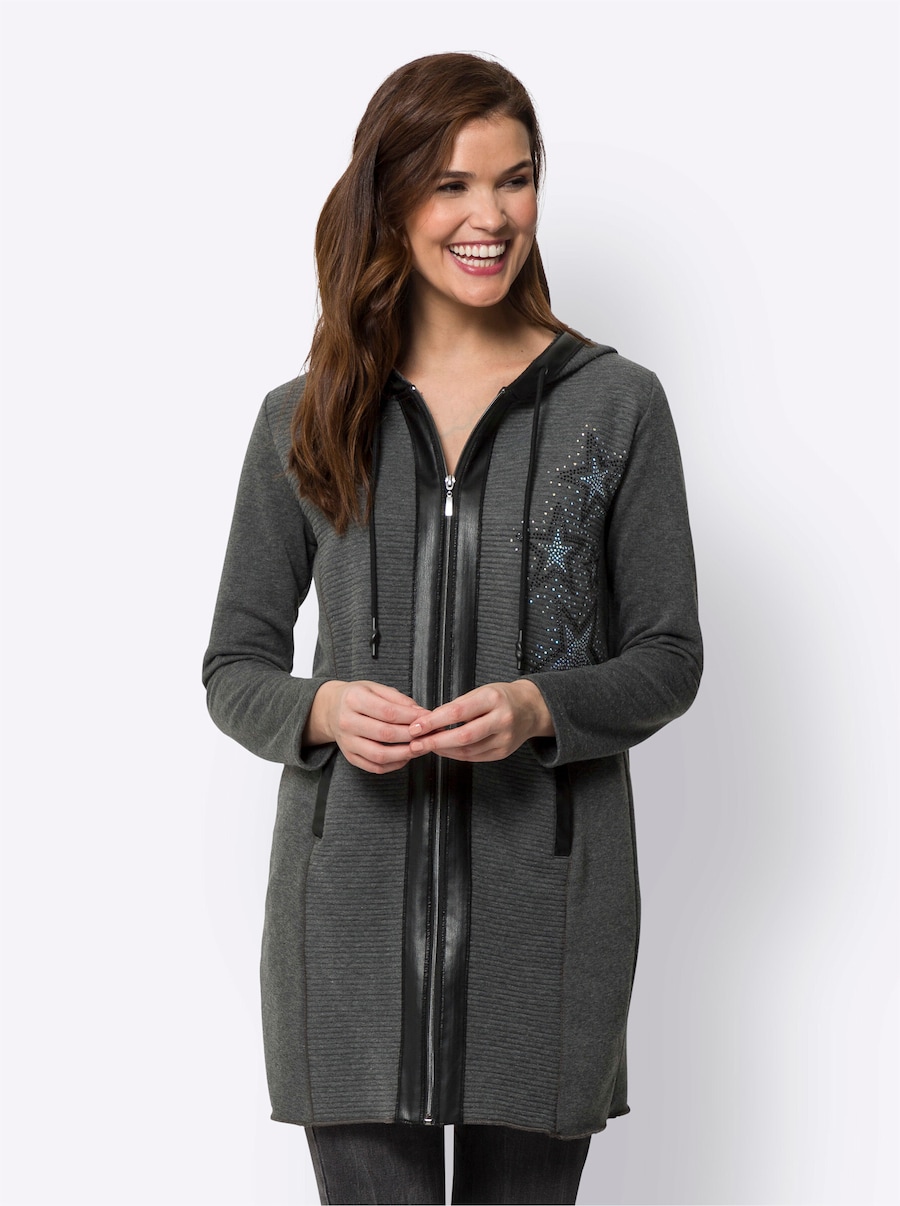 Толстовка с капюшоном на молнии heine, графитовый
Толстовка с капюшоном на молнии heine, графитовый