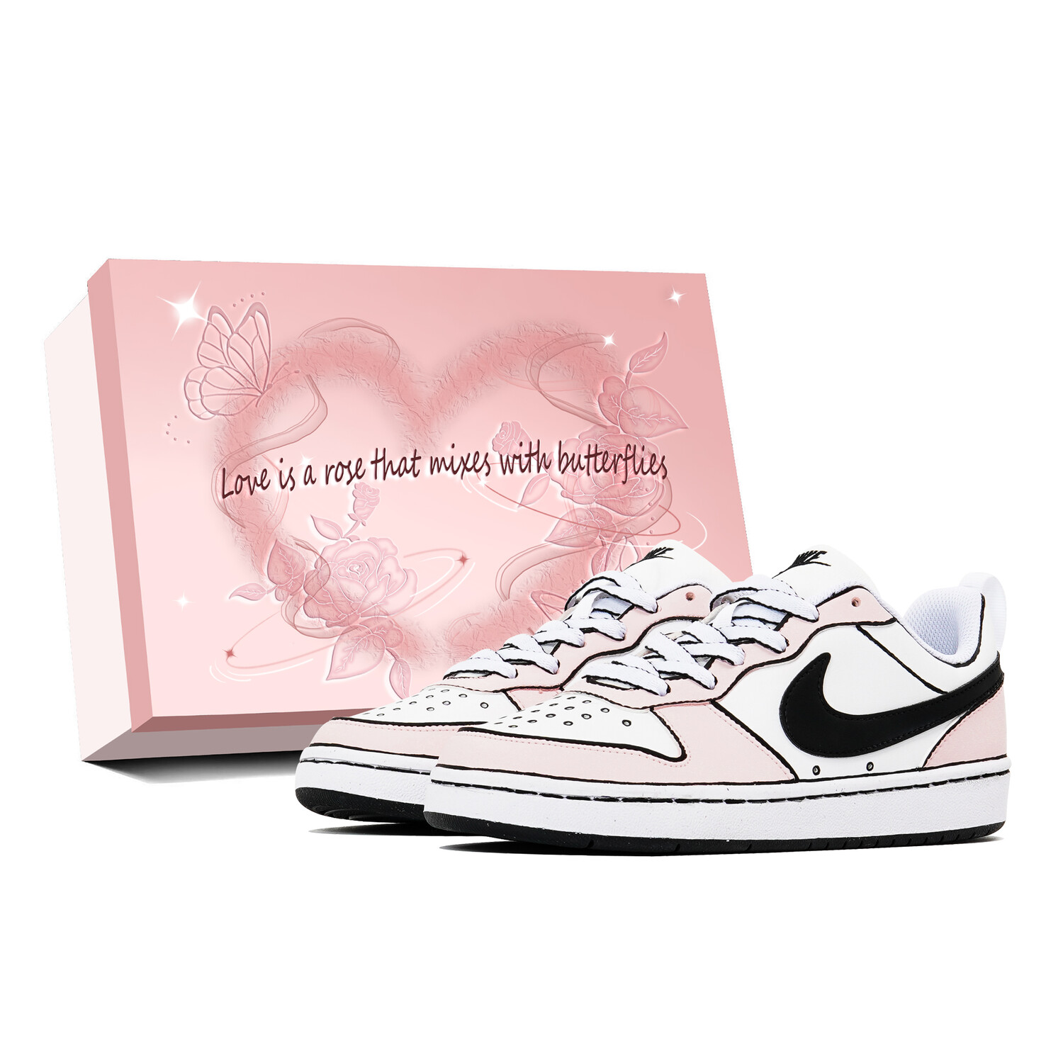 Кроссовки Nike Court Borough Skateboard Shoes Women's Low-Top White Pink, розовый
Кроссовки Nike Court Borough Skateboard Shoes Women's Low-Top White Pink, розовый