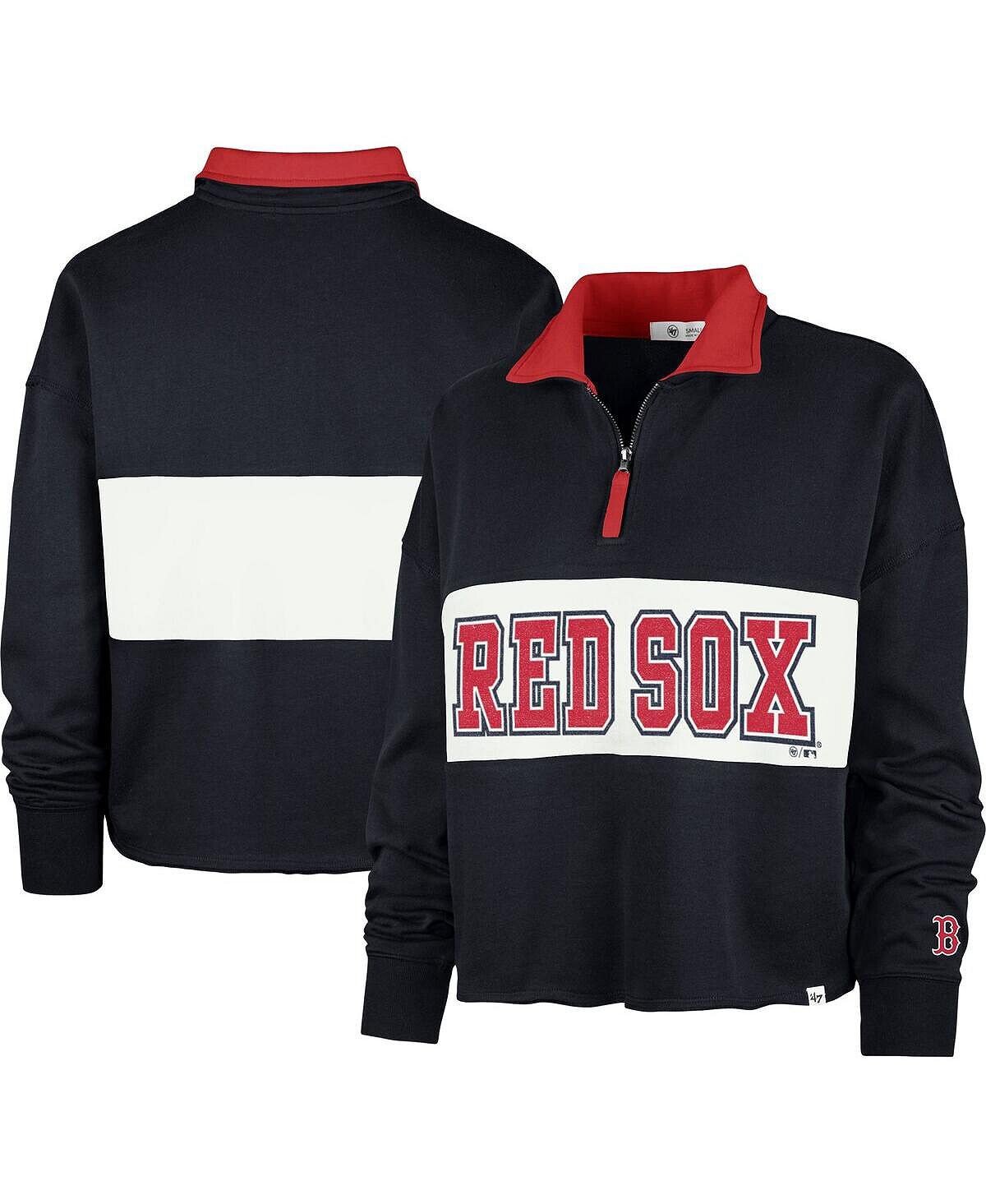 Женский темно-синий укороченный топ с молнией в четверть Boston Red Sox Remi '47 Brand, темно-синий
Женский темно-синий укороченный топ с молнией в четверть Boston Red Sox Remi '47 Brand, темно-синий
