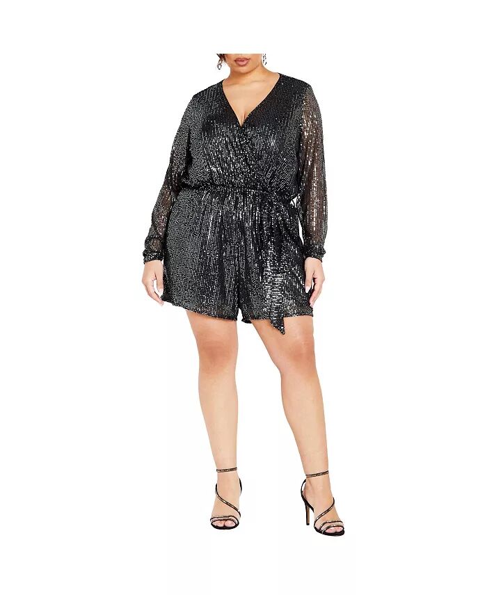 Женский комбинезон с пайетками CITY CHIC, серебряный
Женский комбинезон с пайетками CITY CHIC, серебряный