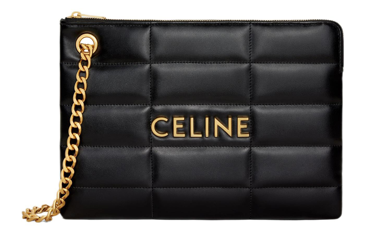 Кожаная сумка-клатч с принтом "Трубы" женская черная CELINE
Кожаная сумка-клатч с принтом "Трубы" женская черная CELINE