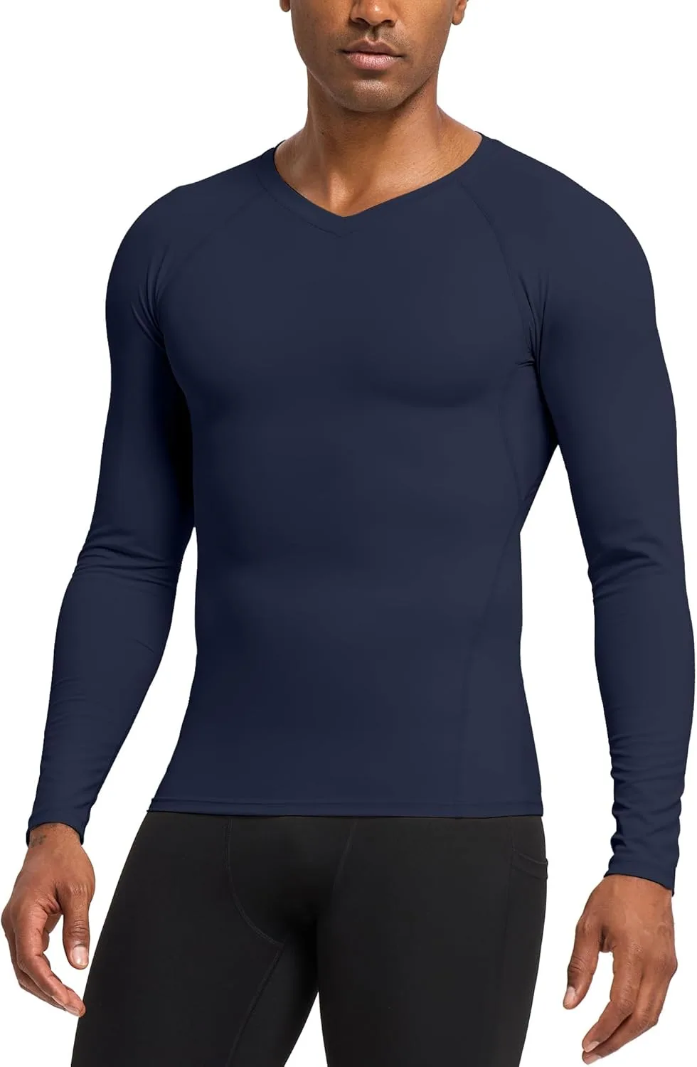 Мужская компрессионная футболка с длинным рукавом и V-образным вырезом для бега и тренировок EAONLFP
Мужская компрессионная футболка с длинным рукавом и V-образным вырезом для бега и тренировок EAONLFP