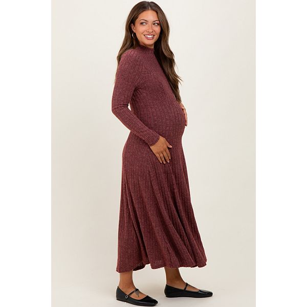 Платье-Миди с воротником-стойкой в рубчик для беременных Pinkblush
Платье-Миди с воротником-стойкой в рубчик для беременных Pinkblush