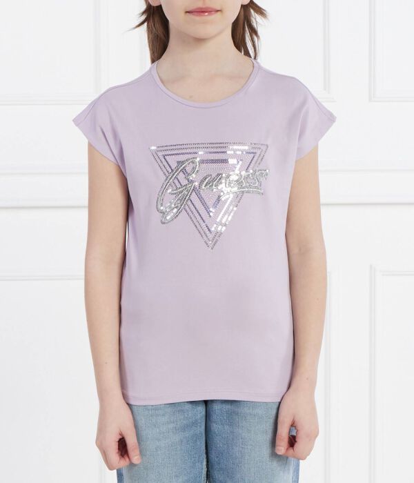 Футболка детская Guess с принтом, лавандовый
Футболка детская Guess с принтом, лавандовый