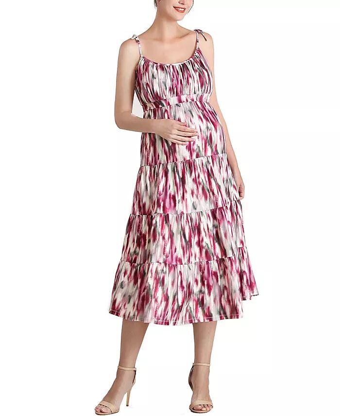 Платье для беременных Adia Fit and Flare kimi + kai, мультиколор 
Платье для беременных Adia Fit and Flare kimi + kai, мультиколор