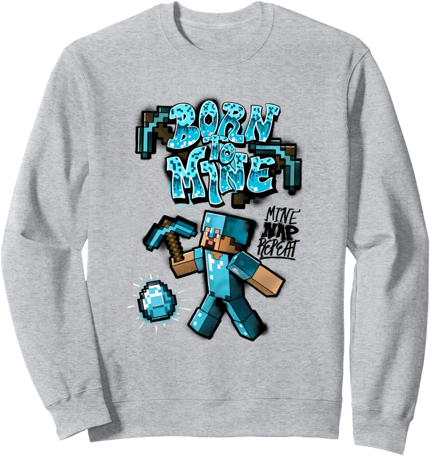 Толстовка Minecraft Steve Diamond Armor Born To Mine, серая, Серый, Толстовка Minecraft Steve Diamond Armor Born To Mine, серая
Толстовка Minecraft Steve Diamond Armor Born To Mine, серая, Серый, Толстовка Minecraft Steve Diamond Armor Born To Mine, серая