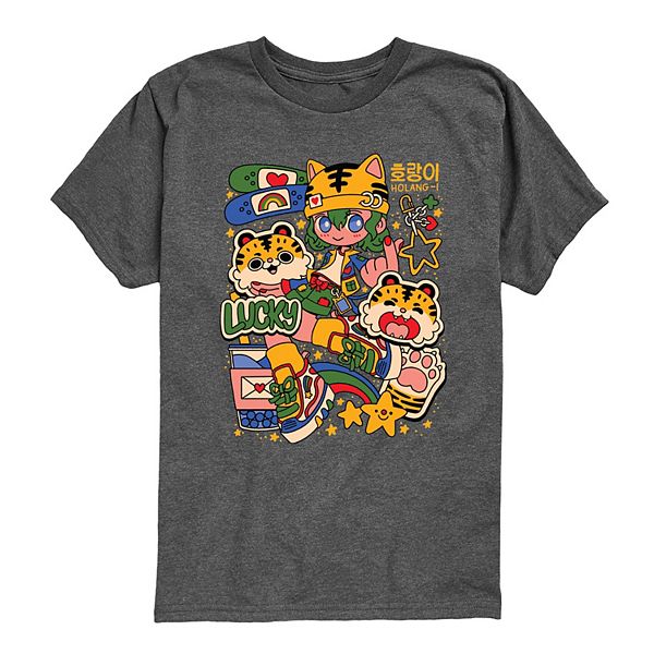 Футболка с принтом в стиле kawaii для мальчиков 8-20 лет Licensed Character, Heather Charcoal
Футболка с принтом в стиле kawaii для мальчиков 8-20 лет Licensed Character, Heather Charcoal