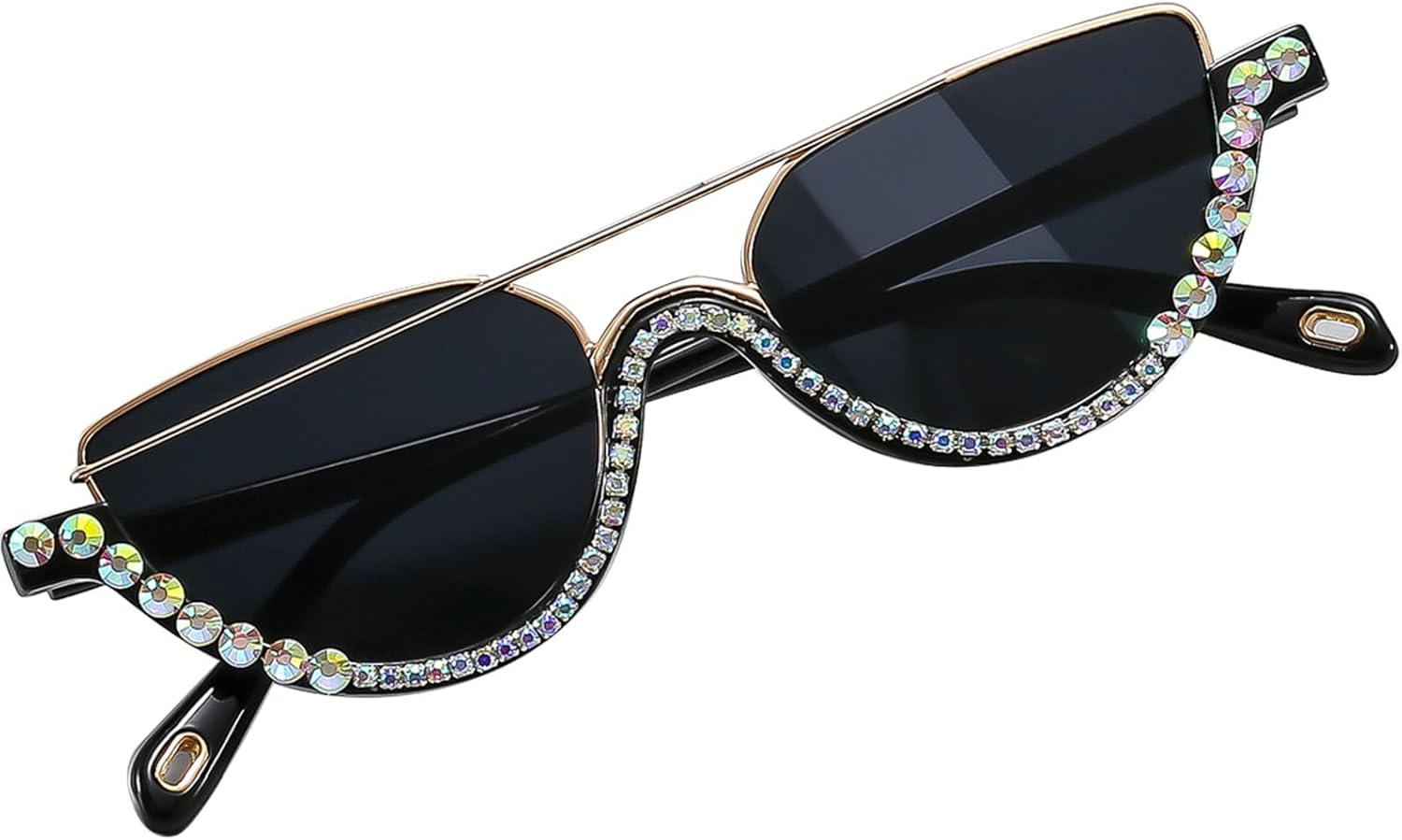 Роскошные солнцезащитные очки «кошачий глаз» со стразами, модные женские очки с кристаллами и бриллиантами, полуметаллическая оправа, женские очки для вечеринок mincl, Black
Роскошные солнцезащитные очки «кошачий глаз» со стразами, модные женские очки с кристаллами и бриллиантами, полуметаллическая оправа, женские очки для вечеринок mincl, Black