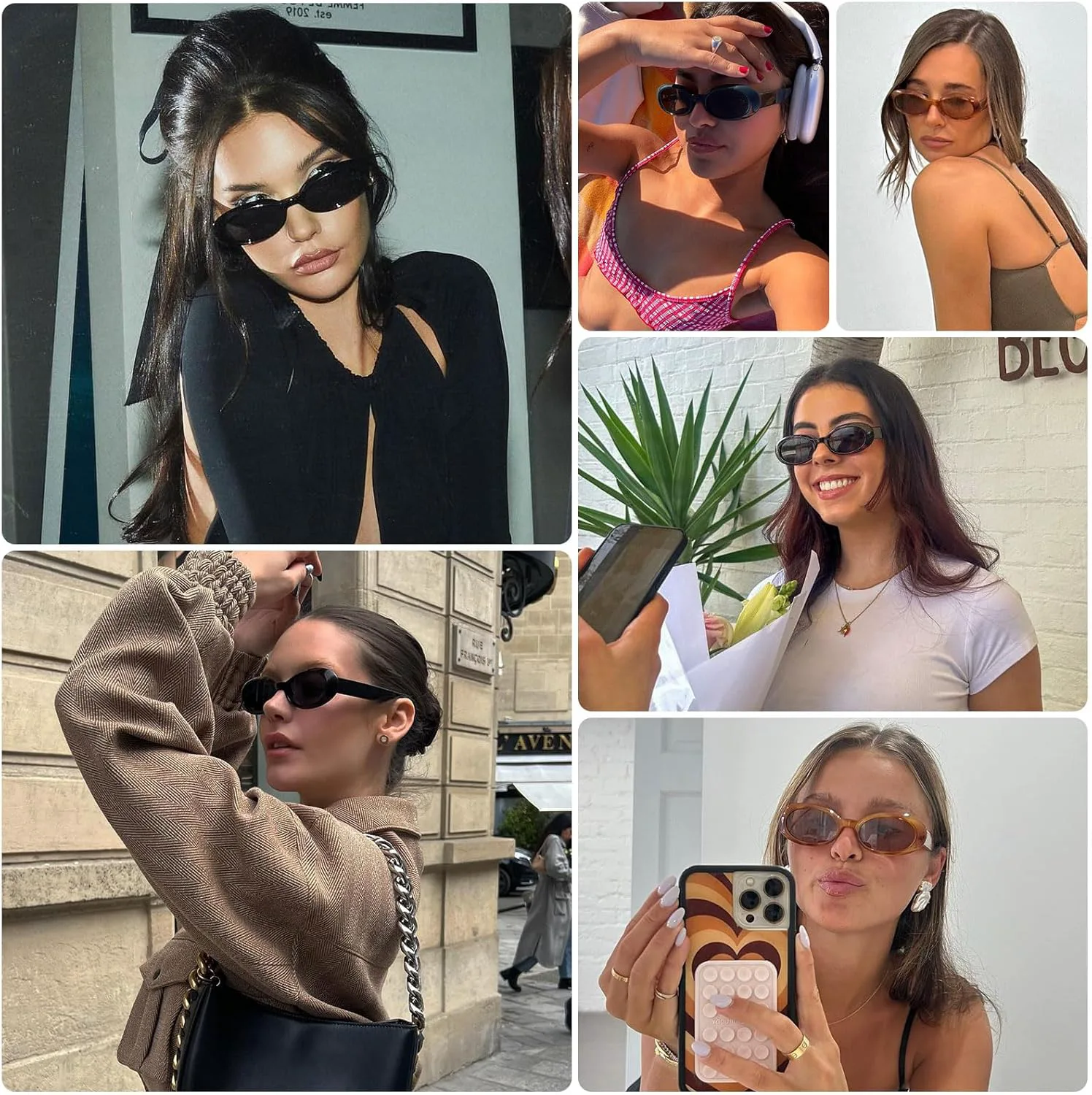 Солнцезащитные очки WOWSUN в стиле ретро, овальные, для женщин, модные, винтажные, 90-х, маленькие, с защитой от УФ-излучения, 3pack-black+tortoise+amber
Солнцезащитные очки WOWSUN в стиле ретро, овальные, для женщин, модные, винтажные, 90-х, маленькие, с защитой от УФ-излучения, 3pack-black+tortoise+amber