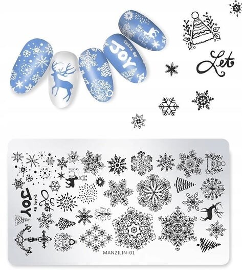 РОЖДЕСТВЕНСКАЯ Тарелка, Пластина для штампов для ногтей, СНЕЖИНКИ, Frezarkowo
РОЖДЕСТВЕНСКАЯ Тарелка, Пластина для штампов для ногтей, СНЕЖИНКИ, Frezarkowo