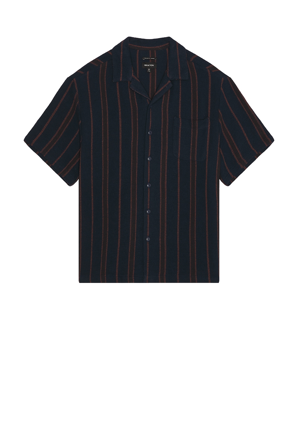 Рубашка с короткими рукавами и воротником «кэмп» с узором в полоску Brixton, washed navy stripe
Рубашка с короткими рукавами и воротником «кэмп» с узором в полоску Brixton, washed navy stripe
