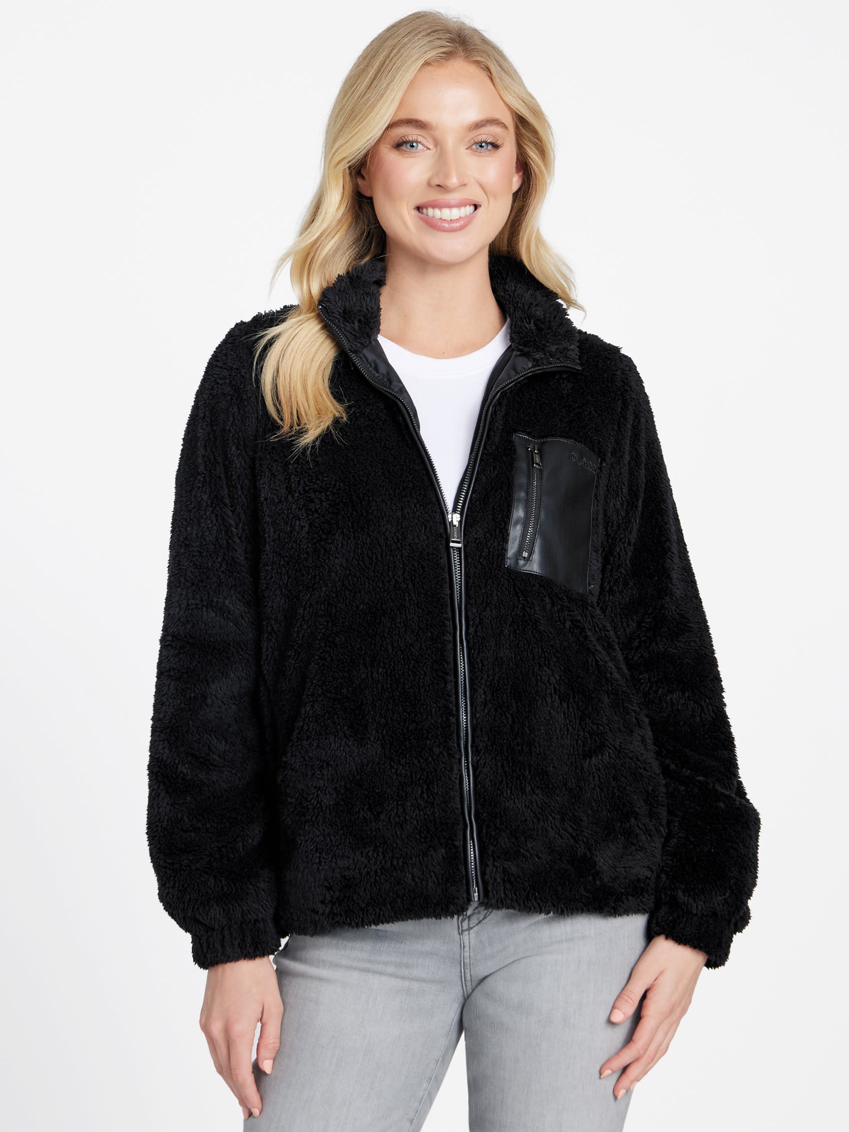 Толстовка с застежкой-молнией "Фатима Тедди" Guess Factory, черный
Толстовка с застежкой-молнией "Фатима Тедди" Guess Factory, черный