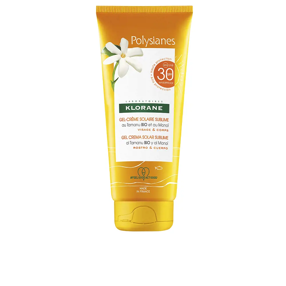 Солнцезащитный крем Polysianes Monoï Y Tamanu Bio Gel Solar Cara Y Cuerpo Spf30 Klorane, 200 мл 
Солнцезащитный крем Polysianes Monoï Y Tamanu Bio Gel Solar Cara Y Cuerpo Spf30 Klorane, 200 мл