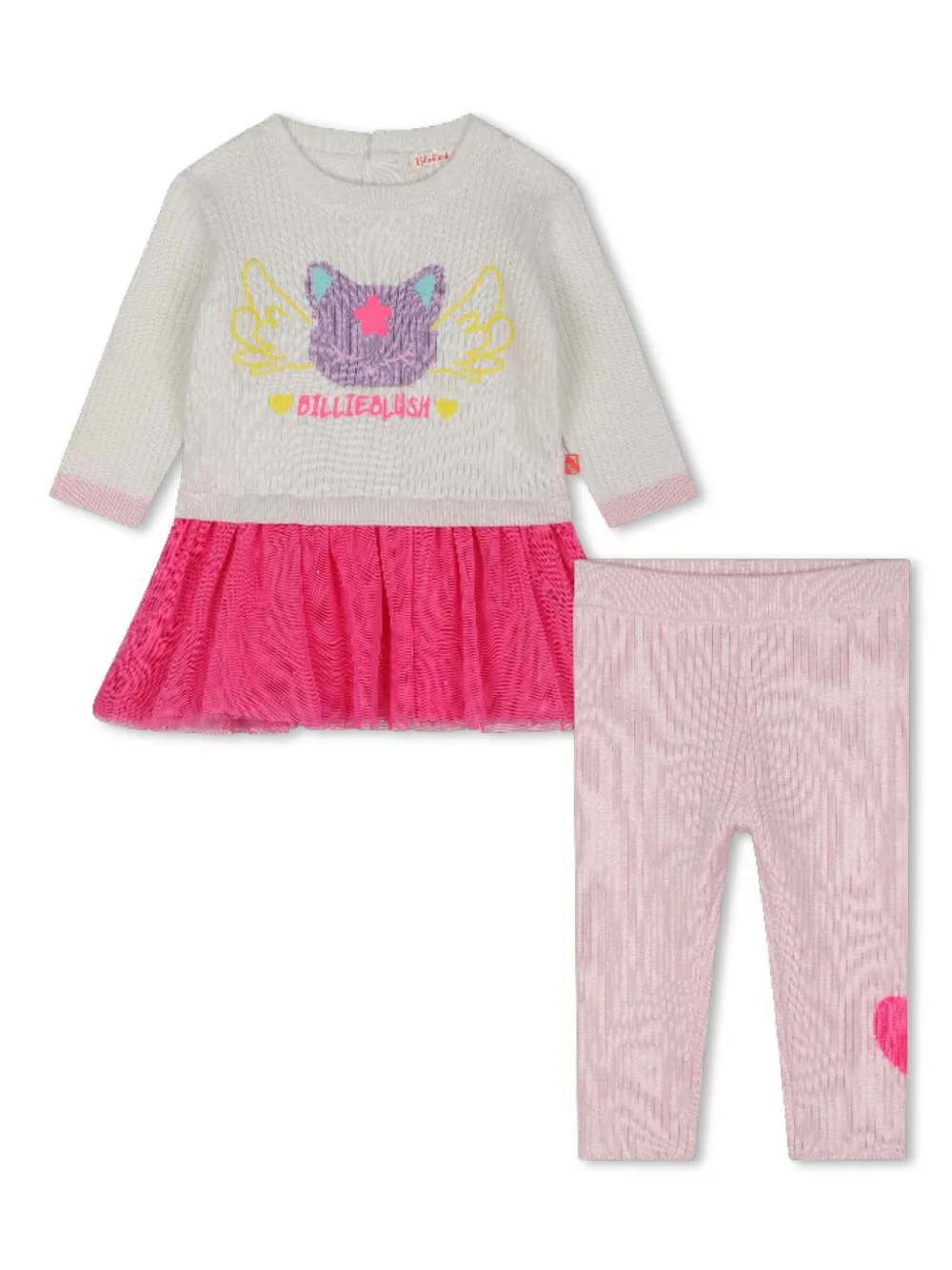 Комплект из платья и легинсов Billieblush, белый
Комплект из платья и легинсов Billieblush, белый