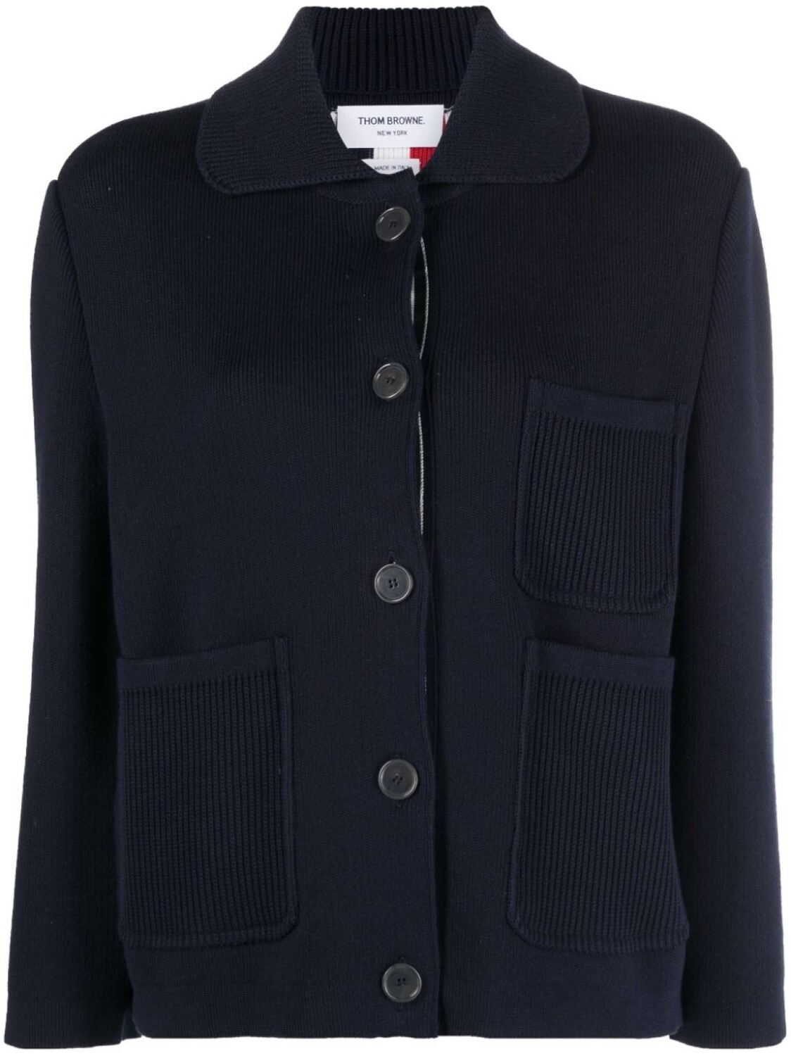 Thom Browne кардиган с полосками RWB, синий
Thom Browne кардиган с полосками RWB, синий