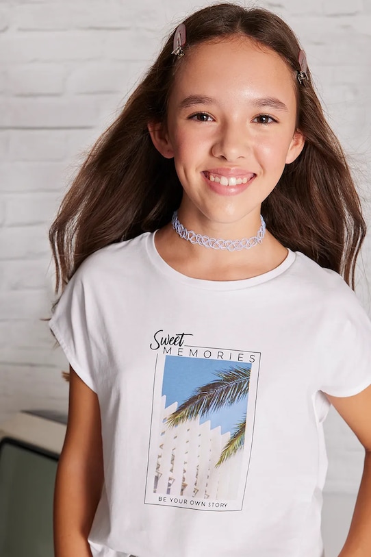 Детская хлопковая футболка Mayoral, белый
Детская хлопковая футболка Mayoral, белый