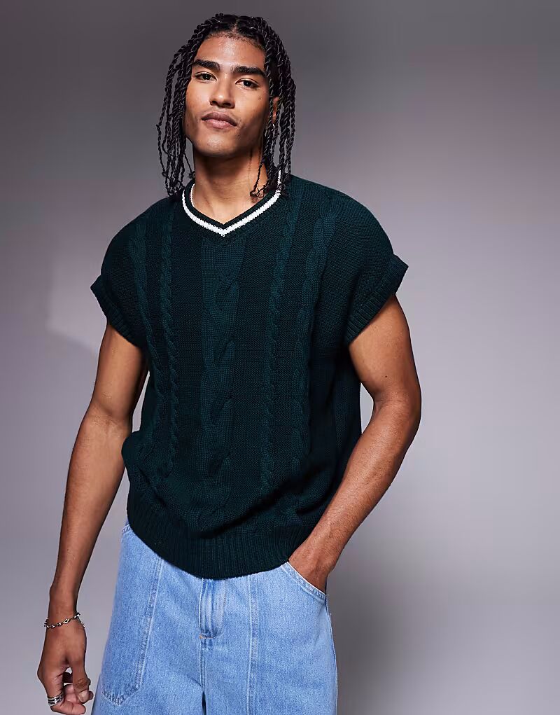 Свободная трикотажная майка ASOS DESIGN с контрастной отделкой темно-зеленого цвета - MGREEN
Свободная трикотажная майка ASOS DESIGN с контрастной отделкой темно-зеленого цвета - MGREEN