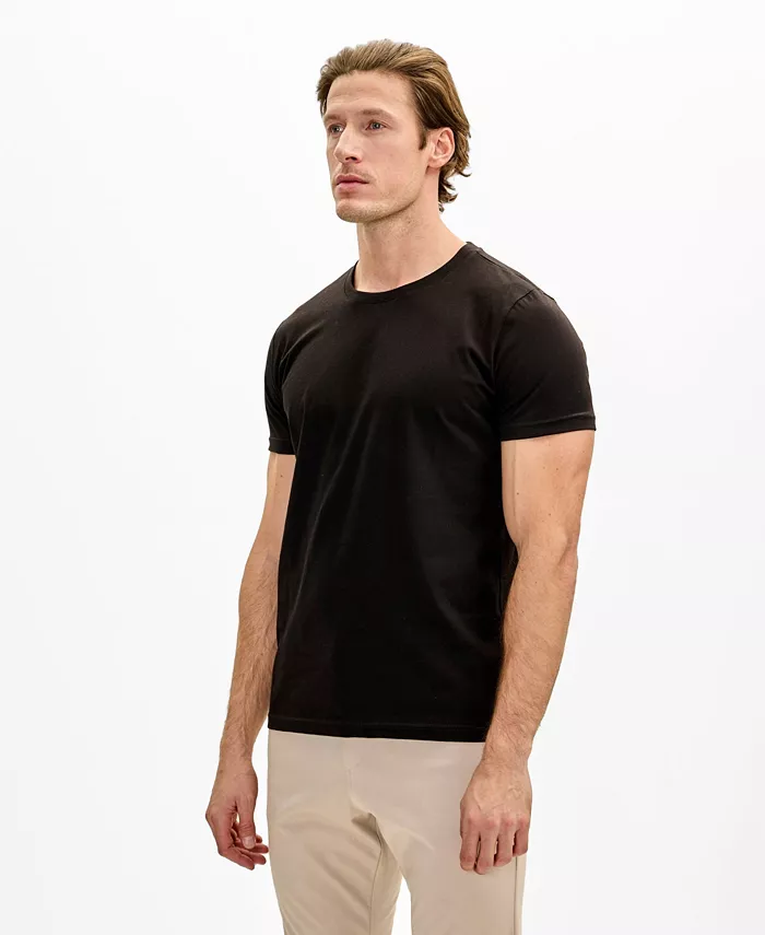 Мужская легкая футболка с круглым вырезом из хлопка Ron Tomson, черный
Мужская легкая футболка с круглым вырезом из хлопка Ron Tomson, черный