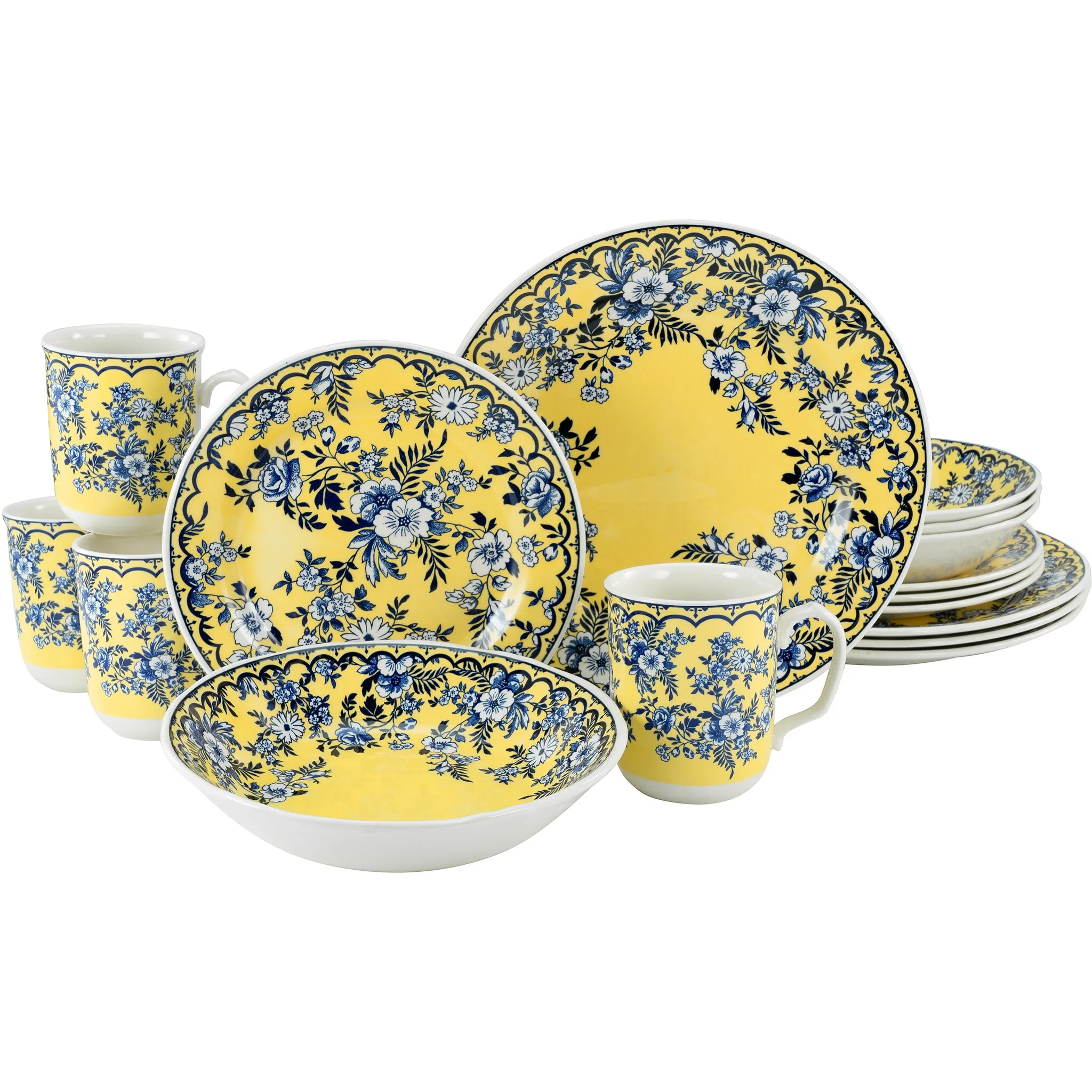 Комбинированный сервиз CreaTable «Набор посуды Ming Flower», (набор, 16 предметов, кофейный сервиз и обеденный сервиз в наборе, на 4 персоны), сервиз традиционный, дальневосточные мотивы, 16 предметов, на 4 персоны, синий/желтый
Комбинированный сервиз CreaTable «Набор посуды Ming Flower», (набор, 16 предметов, кофейный сервиз и обеденный сервиз в наборе, на 4 персоны), сервиз традиционный, дальневосточные мотивы, 16 предметов, на 4 персоны, синий/желтый