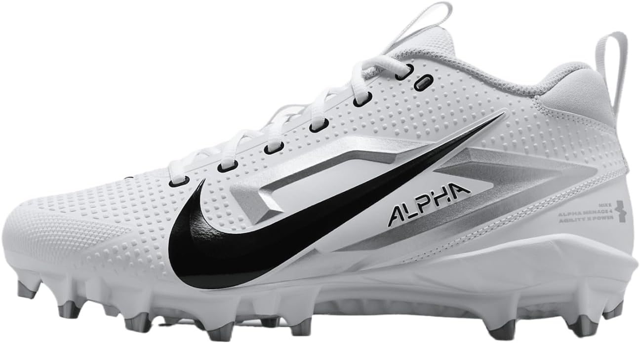 Мужские футбольные бутсы Nike Alpha Menace 4 Varsity, White | Black
Мужские футбольные бутсы Nike Alpha Menace 4 Varsity, White | Black