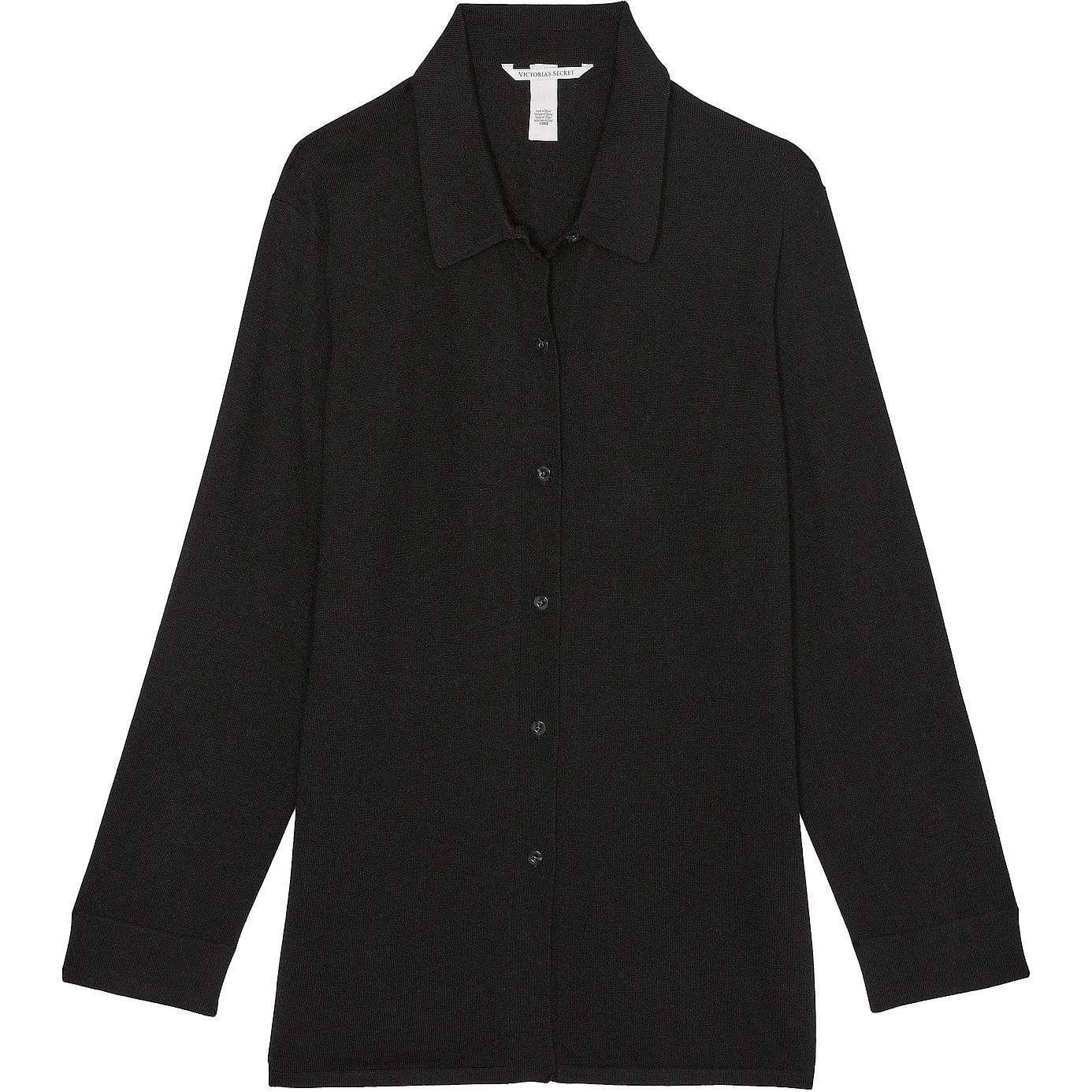 Victoria's Secret Топ Luxe Crème Knit Button Up Shirt / BLACK Knitwear Women's Black
Victoria's Secret Топ Luxe Crème Knit Button Up Shirt / BLACK Knitwear Women's Black