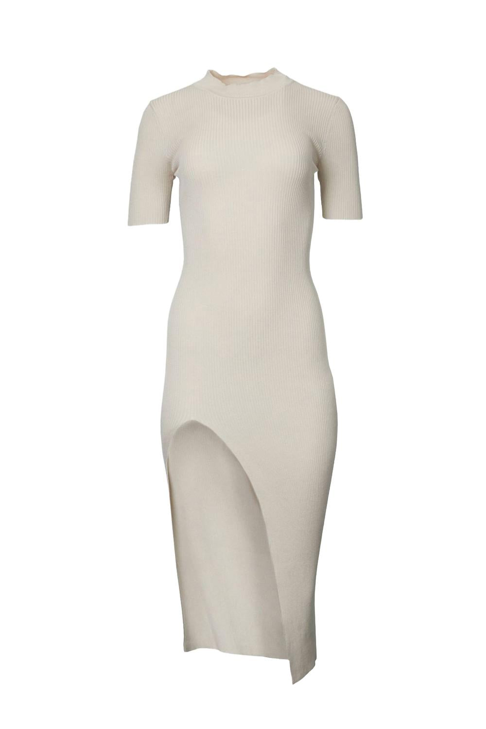 Рибленое миди-платье с разрезом спереди в миндальном оттенке SweaterLand, Almond
Рибленое миди-платье с разрезом спереди в миндальном оттенке SweaterLand, Almond