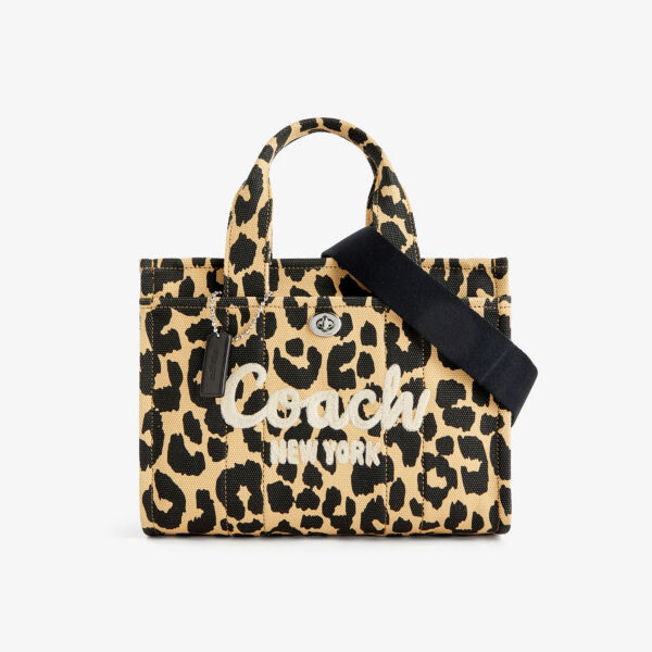 Маленькая холщовая сумка-тоут со съемным ремешком и вышитым логотипом Coach, цвет lh/leopard
Маленькая холщовая сумка-тоут со съемным ремешком и вышитым логотипом Coach, цвет lh/leopard