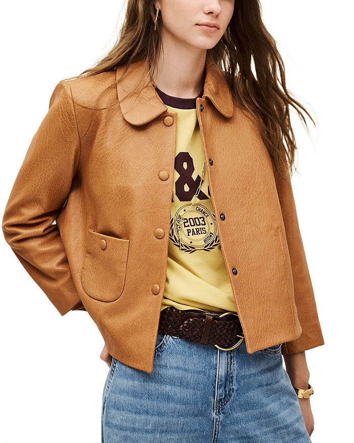 Кожаная куртка Bilos ba&sh, коричневый
Кожаная куртка Bilos ba&sh, коричневый