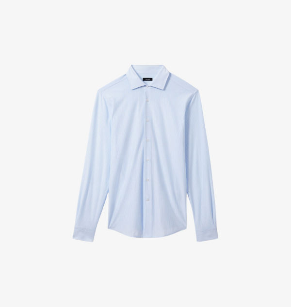 Полосатая рубашка с длинными рукавами из хлопковой смеси Reiss, синий
Полосатая рубашка с длинными рукавами из хлопковой смеси Reiss, синий