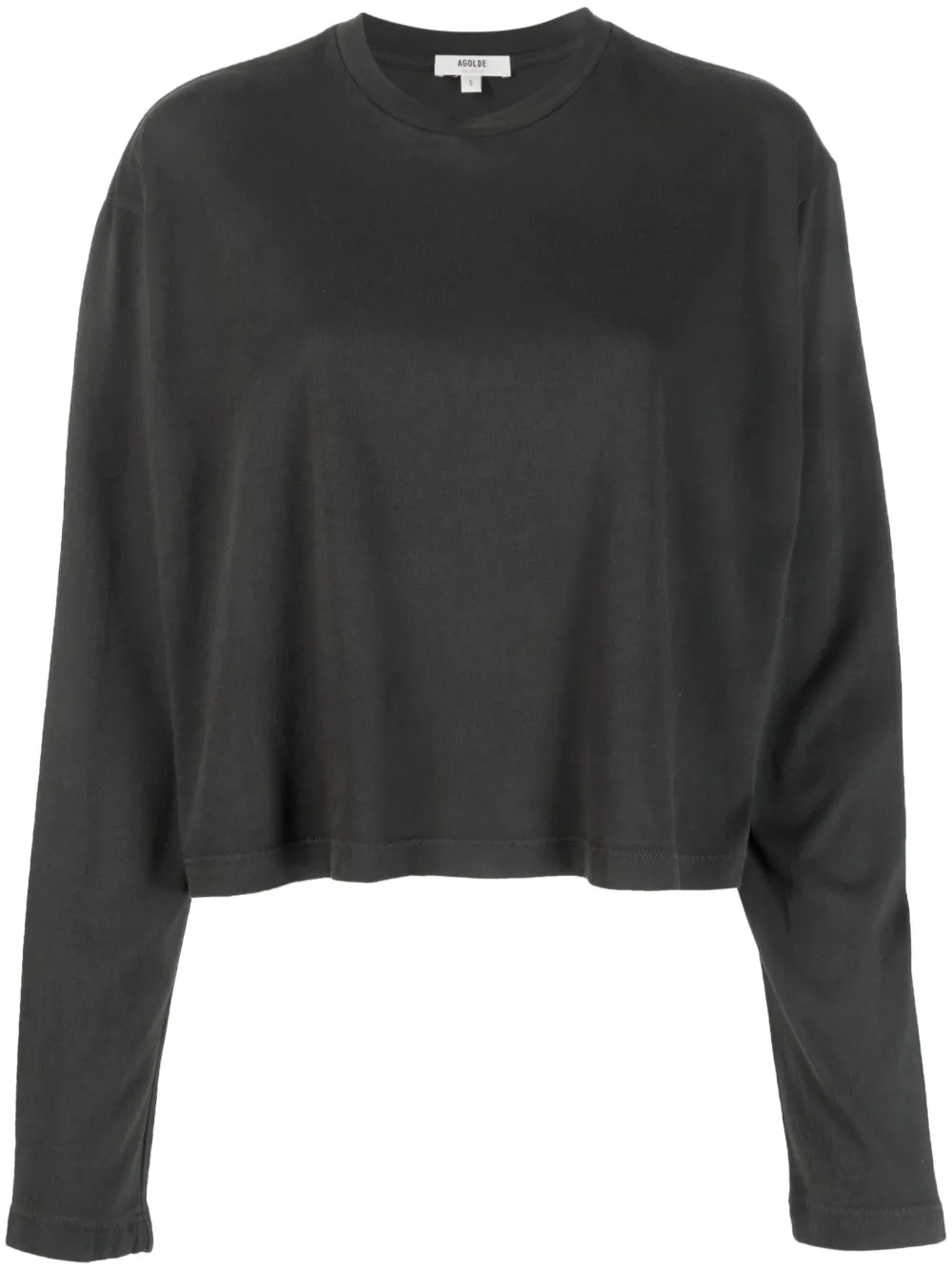 Укороченный топ с длинными рукавами AGOLDE, зеленый
Укороченный топ с длинными рукавами AGOLDE, зеленый