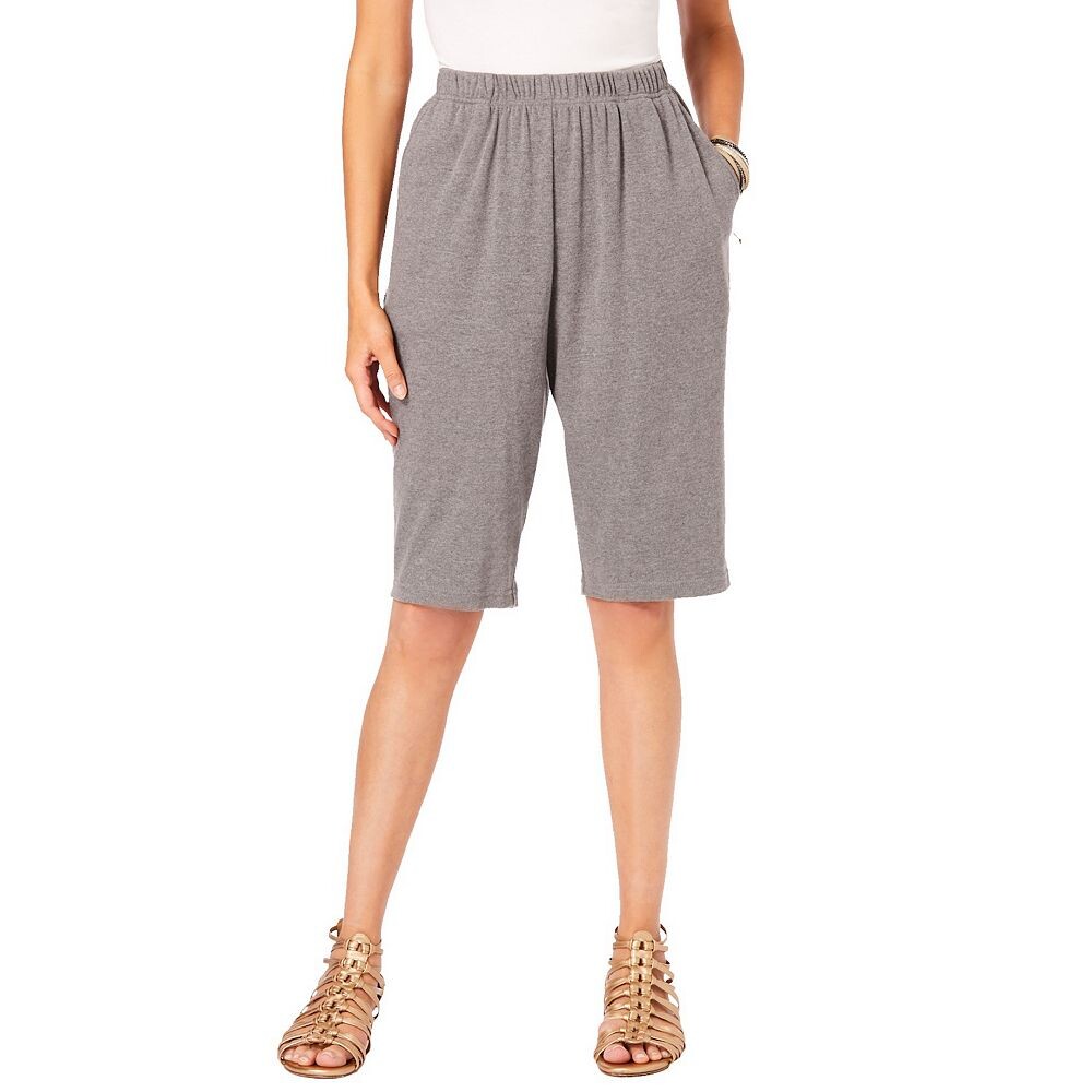 Женские шорты-бермуды мягкой вязки Roaman больших размеров Roaman's, цвет Medium Heather Grey
Женские шорты-бермуды мягкой вязки Roaman больших размеров Roaman's, цвет Medium Heather Grey