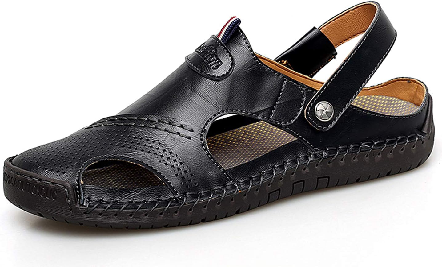 Мужские повседневные кожаные сандалии Acrossage, закрытые носки, плоская подошва, лодочные туфли, рыбацкая обувь, спортивные пляжные тапочки, черный
Мужские повседневные кожаные сандалии Acrossage, закрытые носки, плоская подошва, лодочные туфли, рыбацкая обувь, спортивные пляжные тапочки, черный