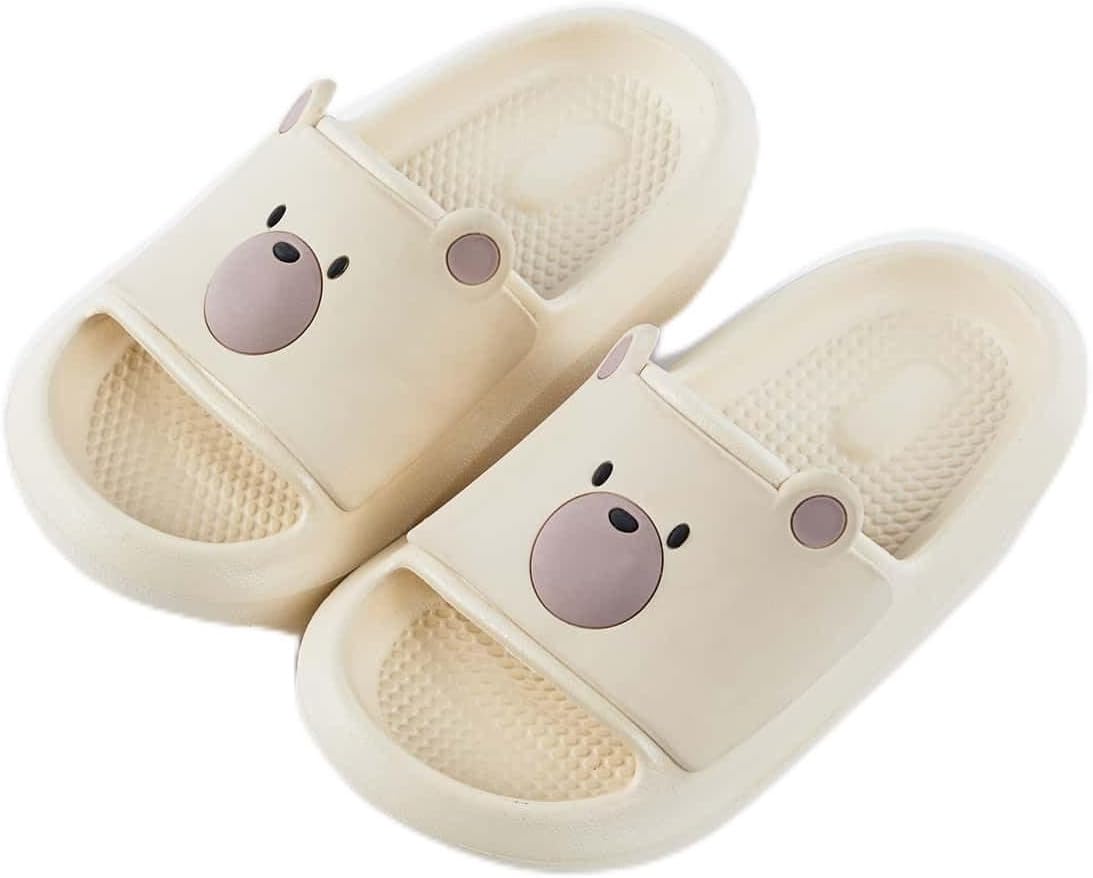 Детские шлепанцы с милым медвежьим лицом, желтые противоскользящие пляжные сандалии, водонепроницаемые EVA-тапочки с рифленой стелькой, повседневная летняя обувь Cheerful Kids
Детские шлепанцы с милым медвежьим лицом, желтые противоскользящие пляжные сандалии, водонепроницаемые EVA-тапочки с рифленой стелькой, повседневная летняя обувь Cheerful Kids