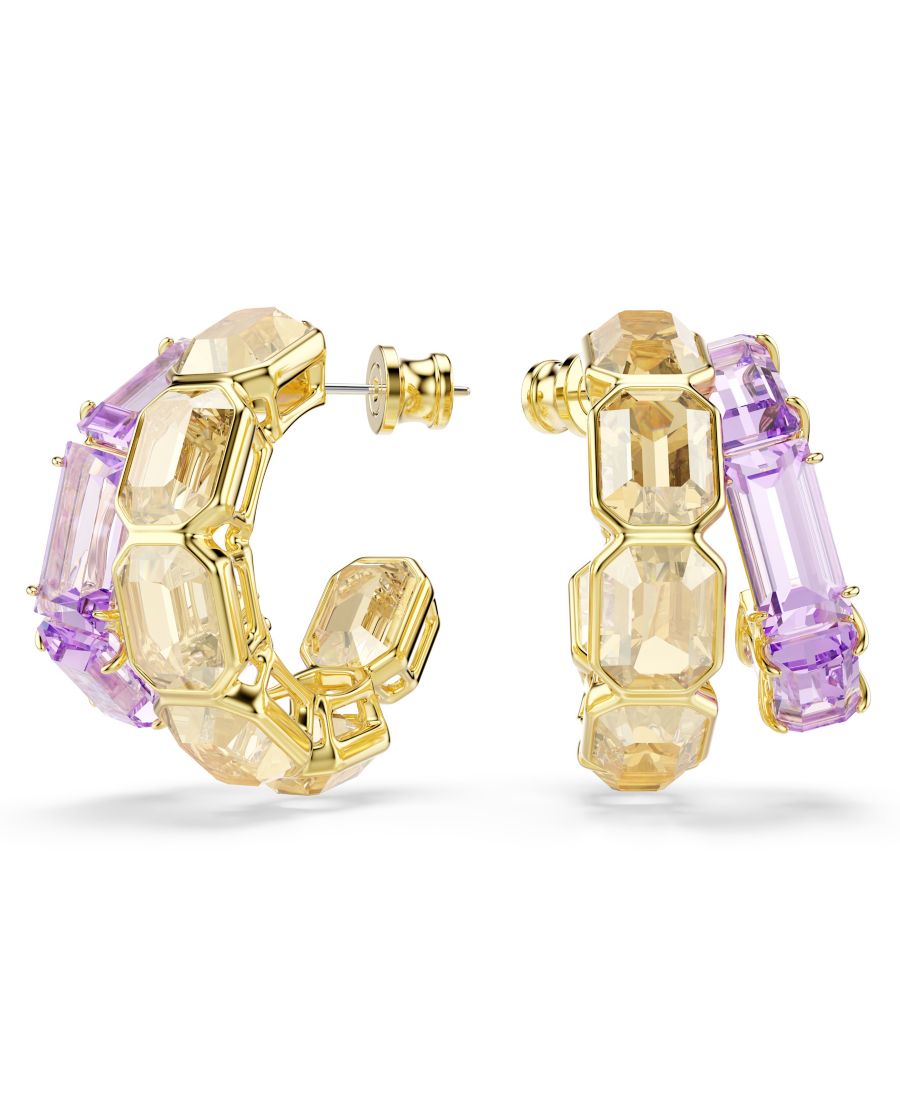 Серьги-кольца Millenia с золотым покрытием Swarovski, Purple
Серьги-кольца Millenia с золотым покрытием Swarovski, Purple