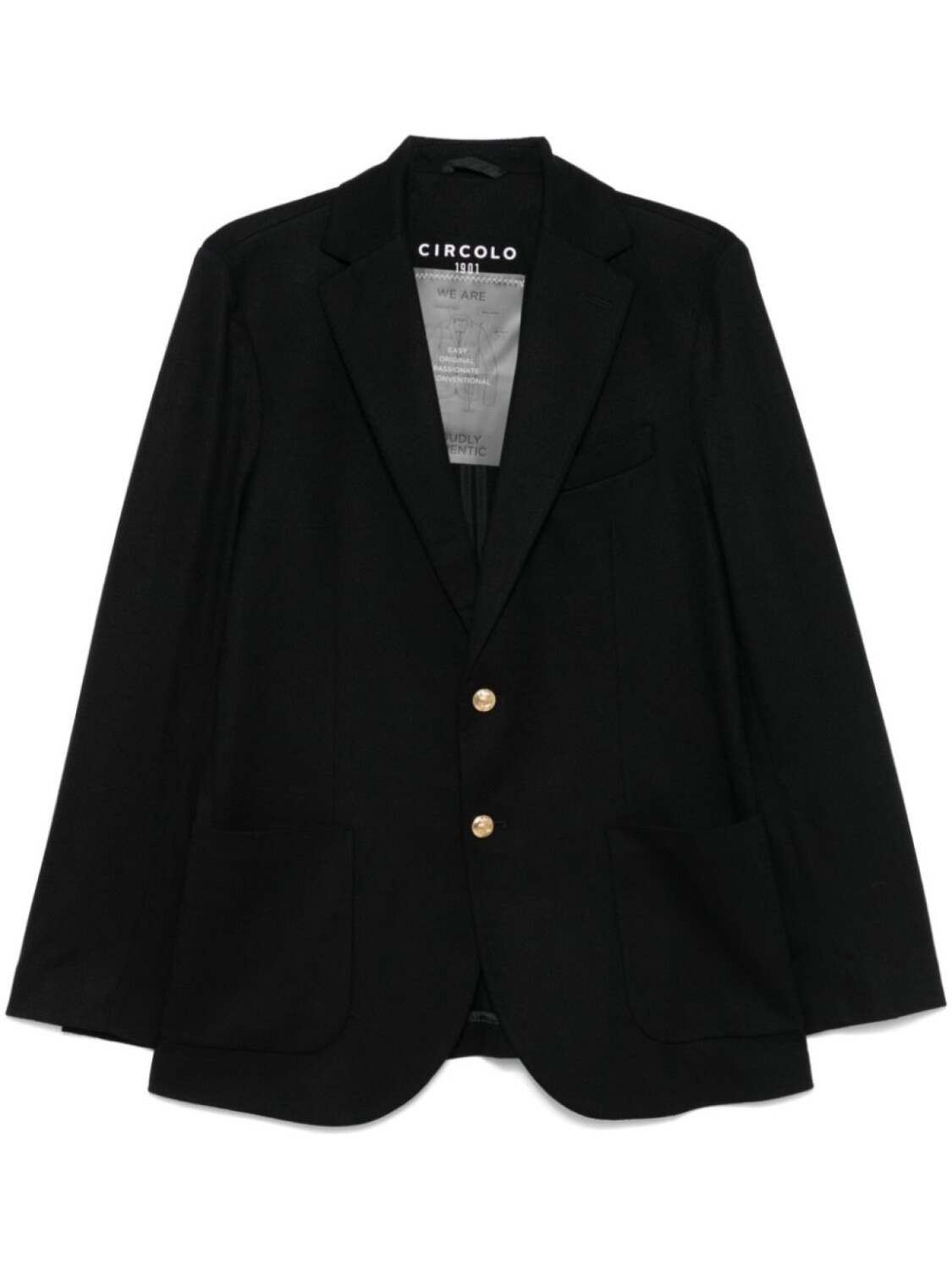 Однобортный блейзер Circolo 1901, черный
Однобортный блейзер Circolo 1901, черный