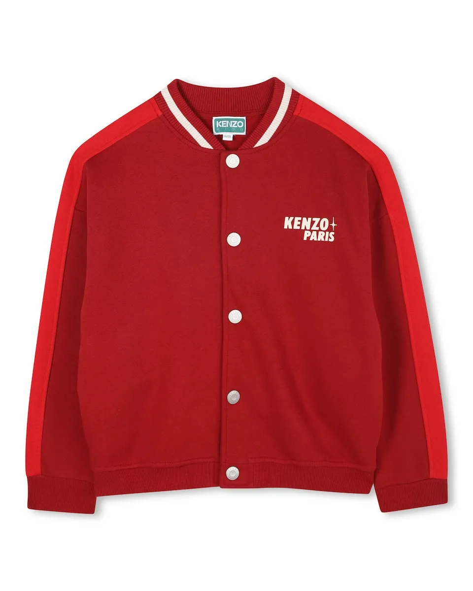 Детская куртка красного цвета из хлопка Kenzo Kids
Детская куртка красного цвета из хлопка Kenzo Kids