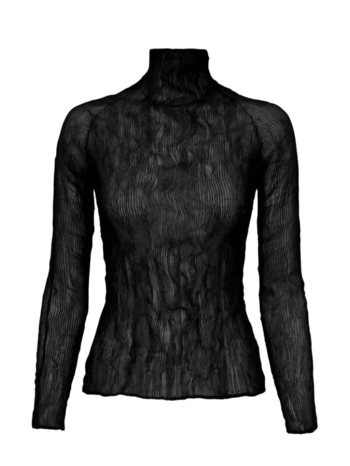 Плиссированный топ с высоким воротником Issey Miyake, черный
Плиссированный топ с высоким воротником Issey Miyake, черный
