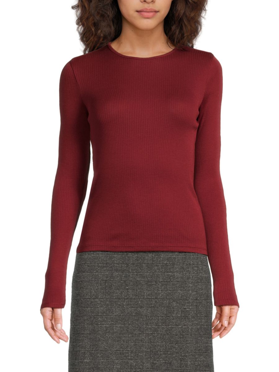 Топ из хлопка пима в рубчик Vince, цвет Ruby Ink
Топ из хлопка пима в рубчик Vince, цвет Ruby Ink