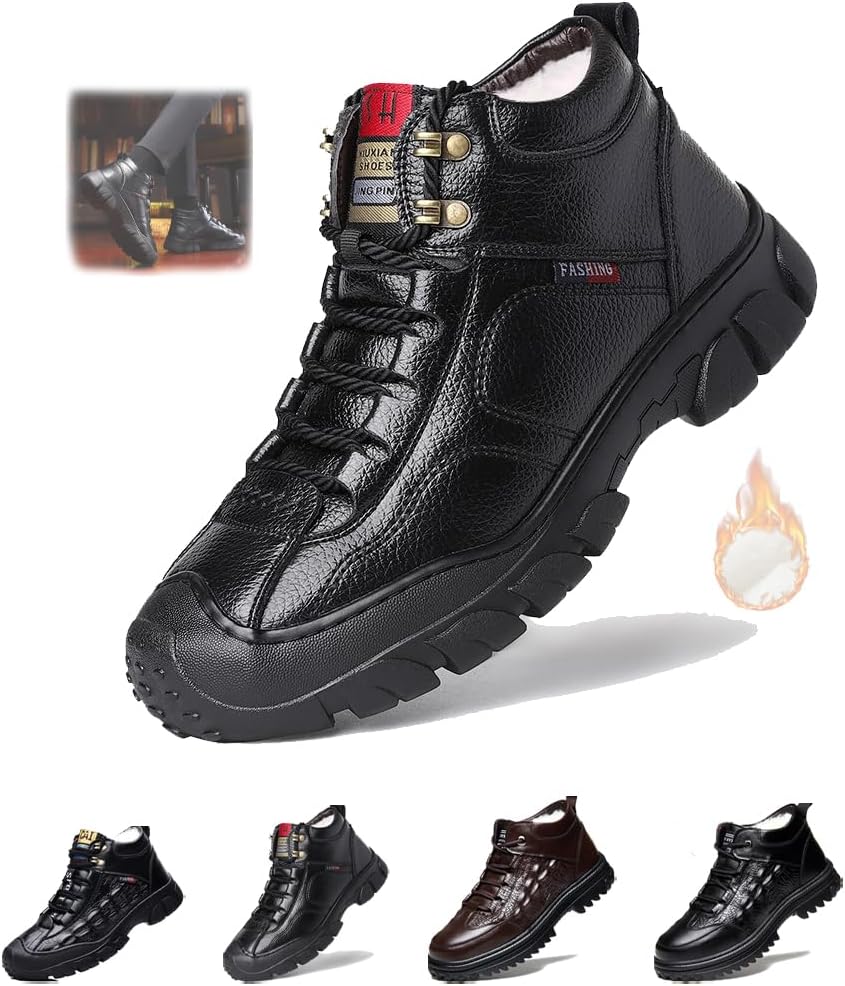 Мужские комфортные ботинки для зимнего треккинга и походов по снегу, мужские ботинки Челси из кожи с высокими берцами, повседневная обувь для мужчин, модные кроссовки Generic, черный
Мужские комфортные ботинки для зимнего треккинга и походов по снегу, мужские ботинки Челси из кожи с высокими берцами, повседневная обувь для мужчин, модные кроссовки Generic, черный