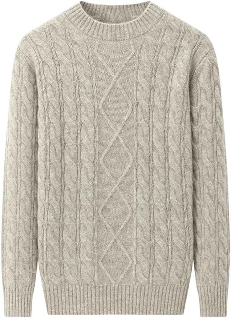 Мужской утолщенный однотонный кашемировый свитер
Мужской утолщенный однотонный кашемировый свитер