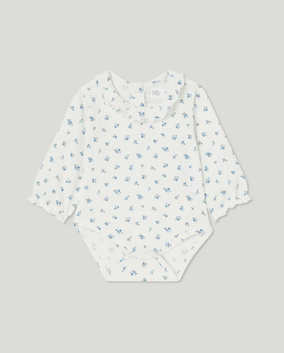 Детский боди с длинным рукавом и воротником-жабо AOP Baby El Corte Inglés, темно-синий
Детский боди с длинным рукавом и воротником-жабо AOP Baby El Corte Inglés, темно-синий