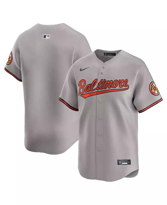 Мужская серая дорожная лимитированная джерси Baltimore Orioles Nike
Мужская серая дорожная лимитированная джерси Baltimore Orioles Nike