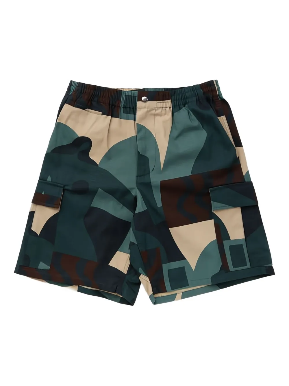 Шорты с абстрактным принтом и накладными карманами BY PARRA, зеленый
Шорты с абстрактным принтом и накладными карманами BY PARRA, зеленый