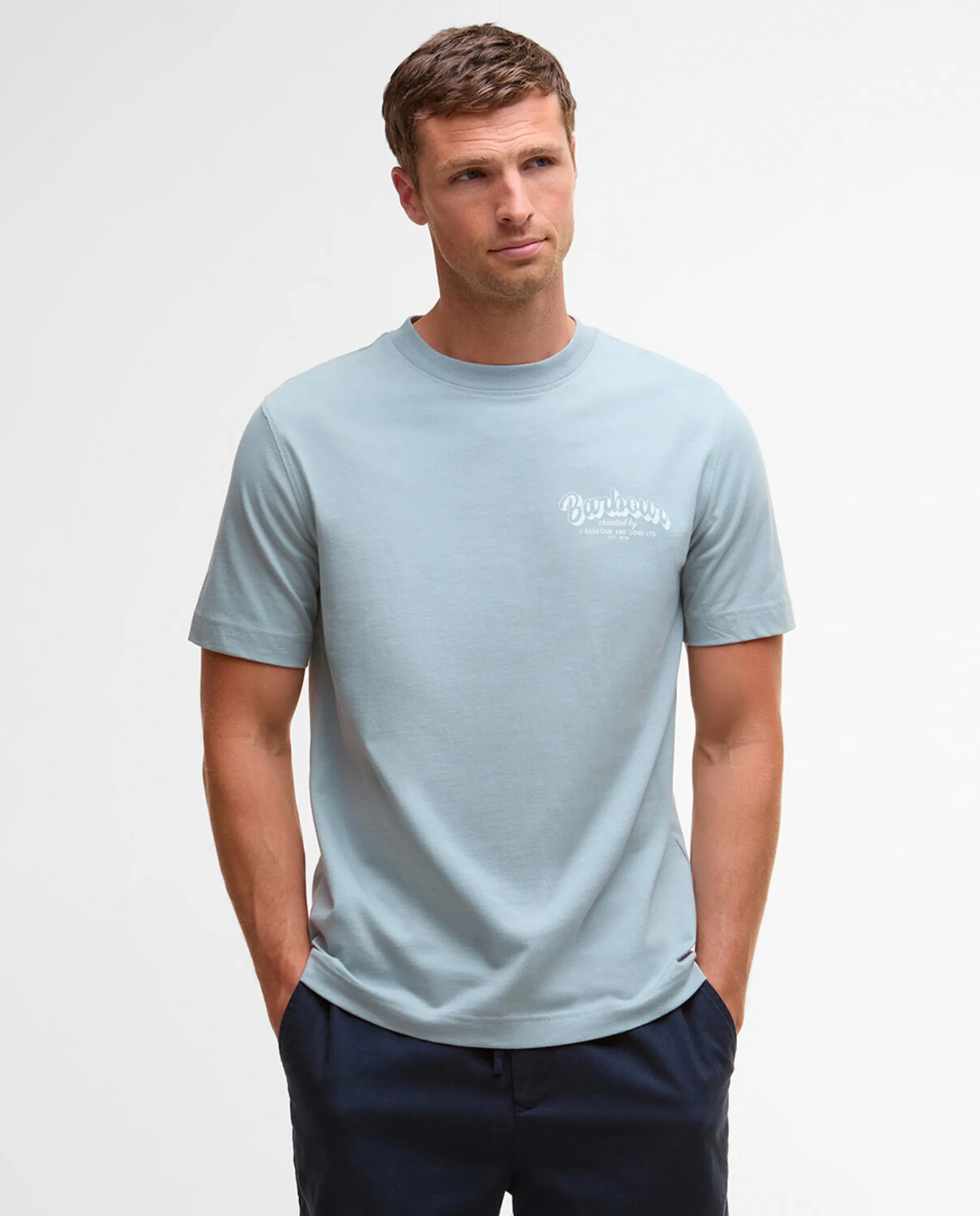 Мужская футболка с коротким рукавом Barbour, синий
Мужская футболка с коротким рукавом Barbour, синий