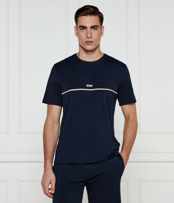 Футболка мужская Boss с логотипом и полосой, синий
Футболка мужская Boss с логотипом и полосой, синий