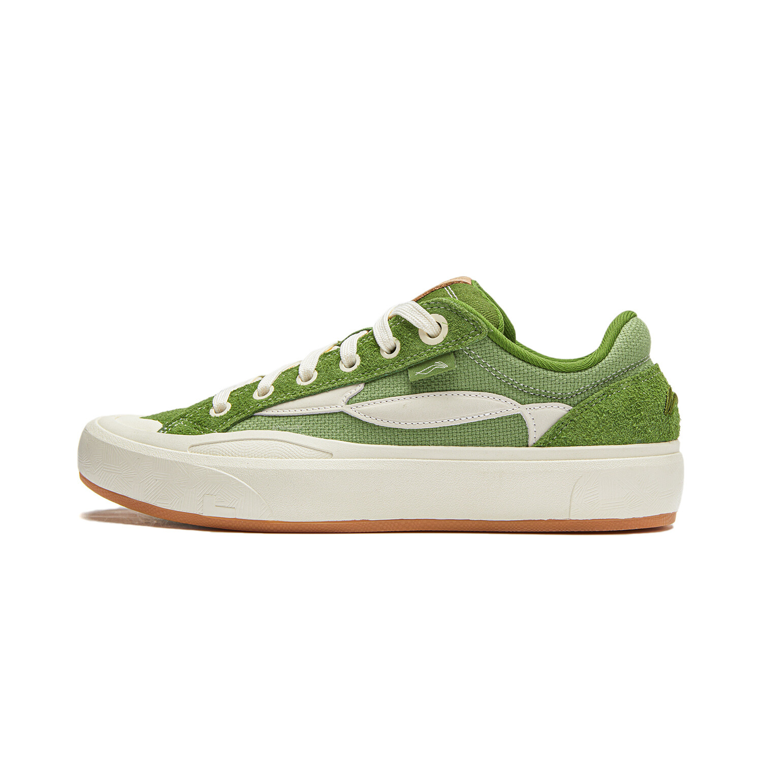 Кроссовки LINING Wave Skateboarding Shoes Men Low-top Stone Moss Green/cactus Green/vanilla White, зеленый 
Кроссовки LINING Wave Skateboarding Shoes Men Low-top Stone Moss Green/cactus Green/vanilla White, зеленый