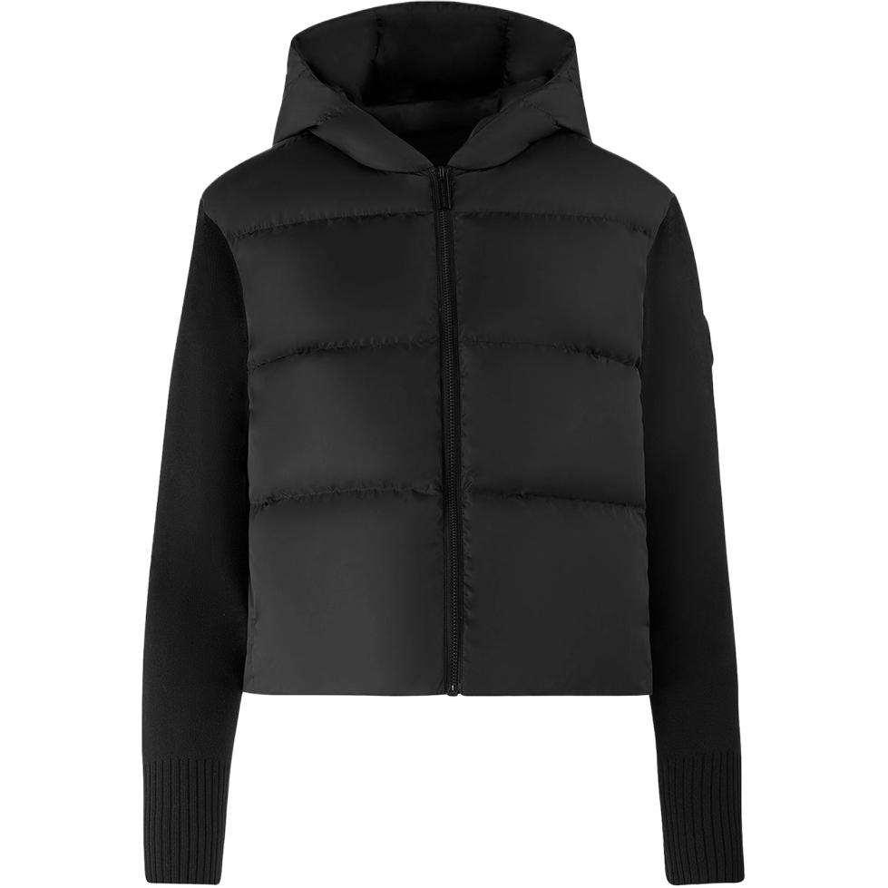 Canada Goose Женская пуховая куртка HyBridge Series SS25 черная, Black 
Canada Goose Женская пуховая куртка HyBridge Series SS25 черная, Black