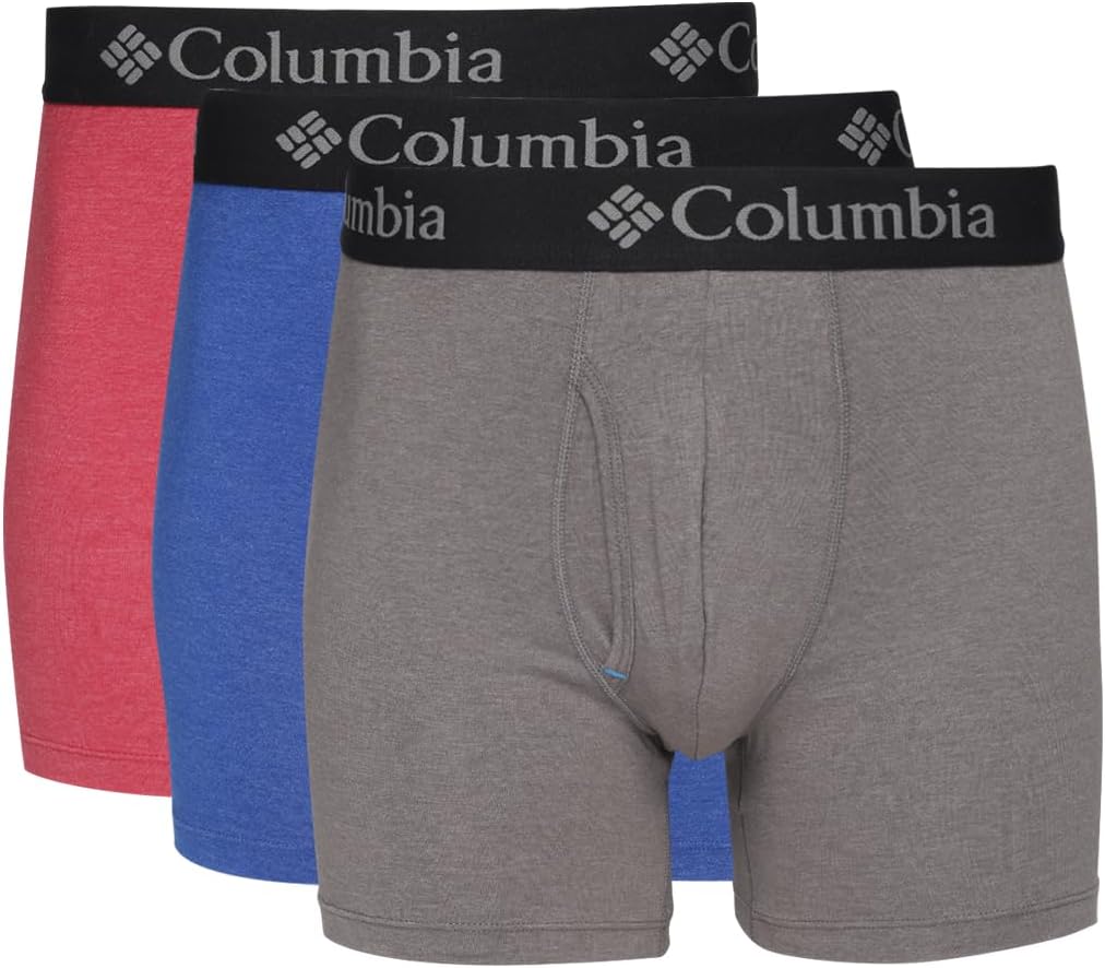 Columbia Mens Tri- Blend 3 Pack, Red/Blue/Grey
Columbia Mens Tri- Blend 3 Pack, Red/Blue/Grey