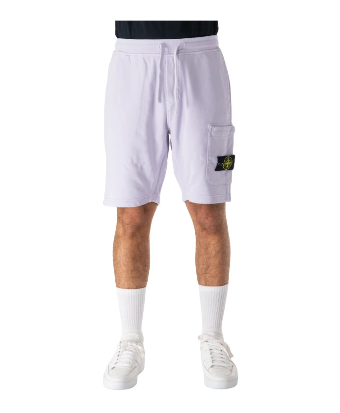 Хлопковые флисовые шорты-карго Stone Island, белый
Хлопковые флисовые шорты-карго Stone Island, белый