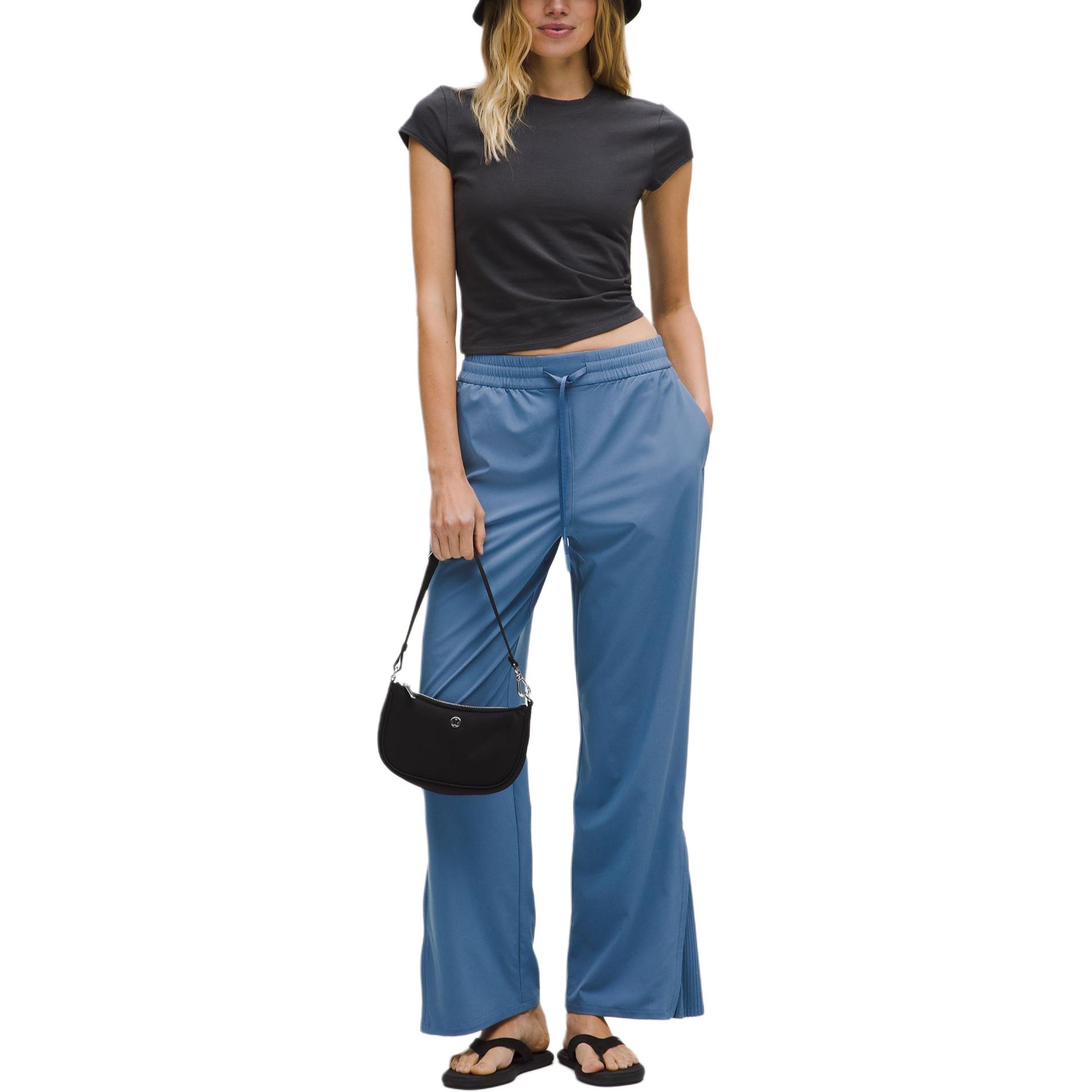 Женские повседневные брюки с застежкой-молнией и складками Lululemon, синий
Женские повседневные брюки с застежкой-молнией и складками Lululemon, синий